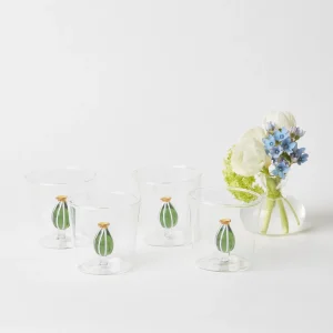 Sale Cactus Water Glasses (Set 4) Glasses