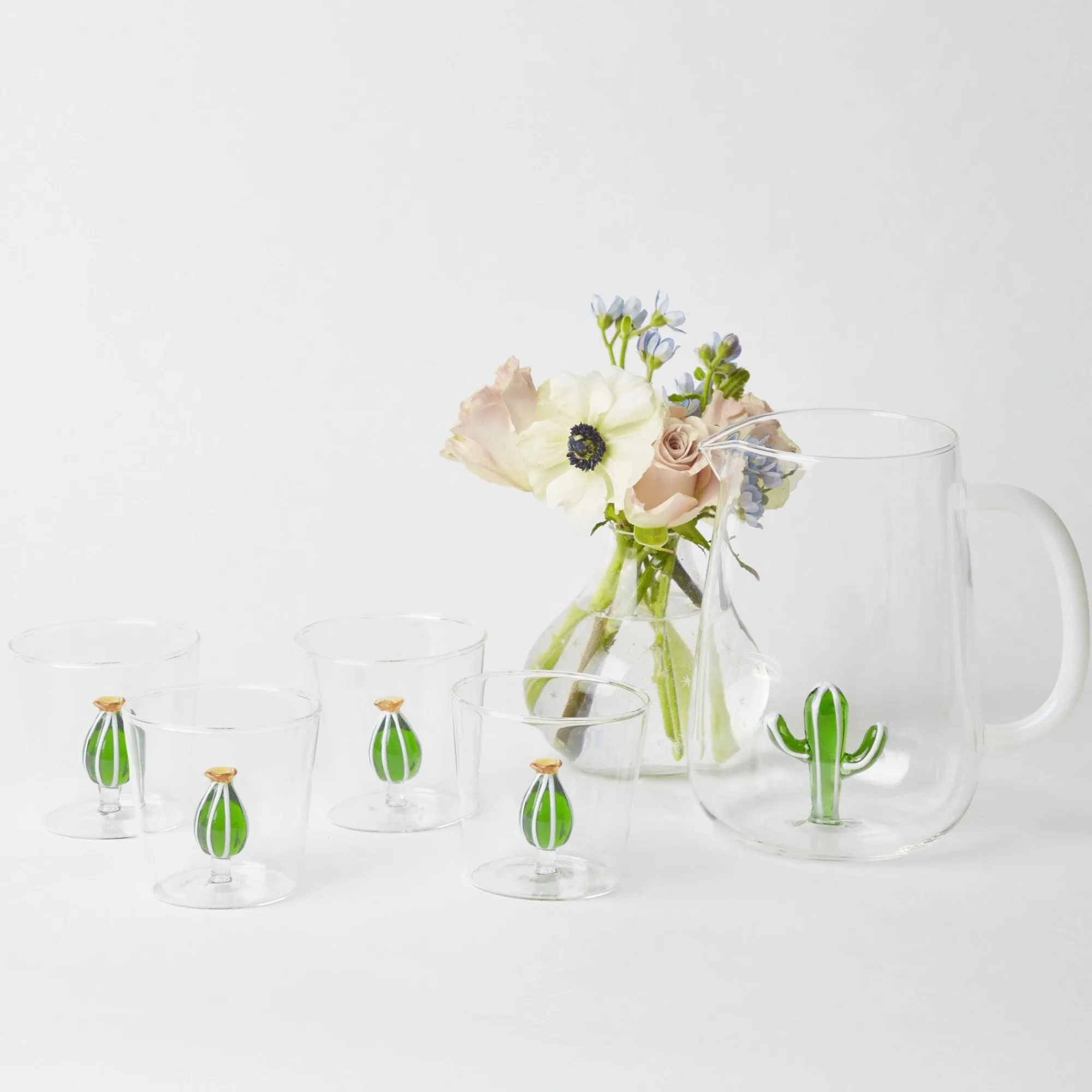 cactus_water_glasses_set__2.webp Sale Cactus Water Glasses (Set 4) Glasses