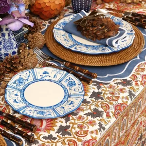 Store Cadiz Hand Painted Starter Plates (Set Of 4) Crockery Sets