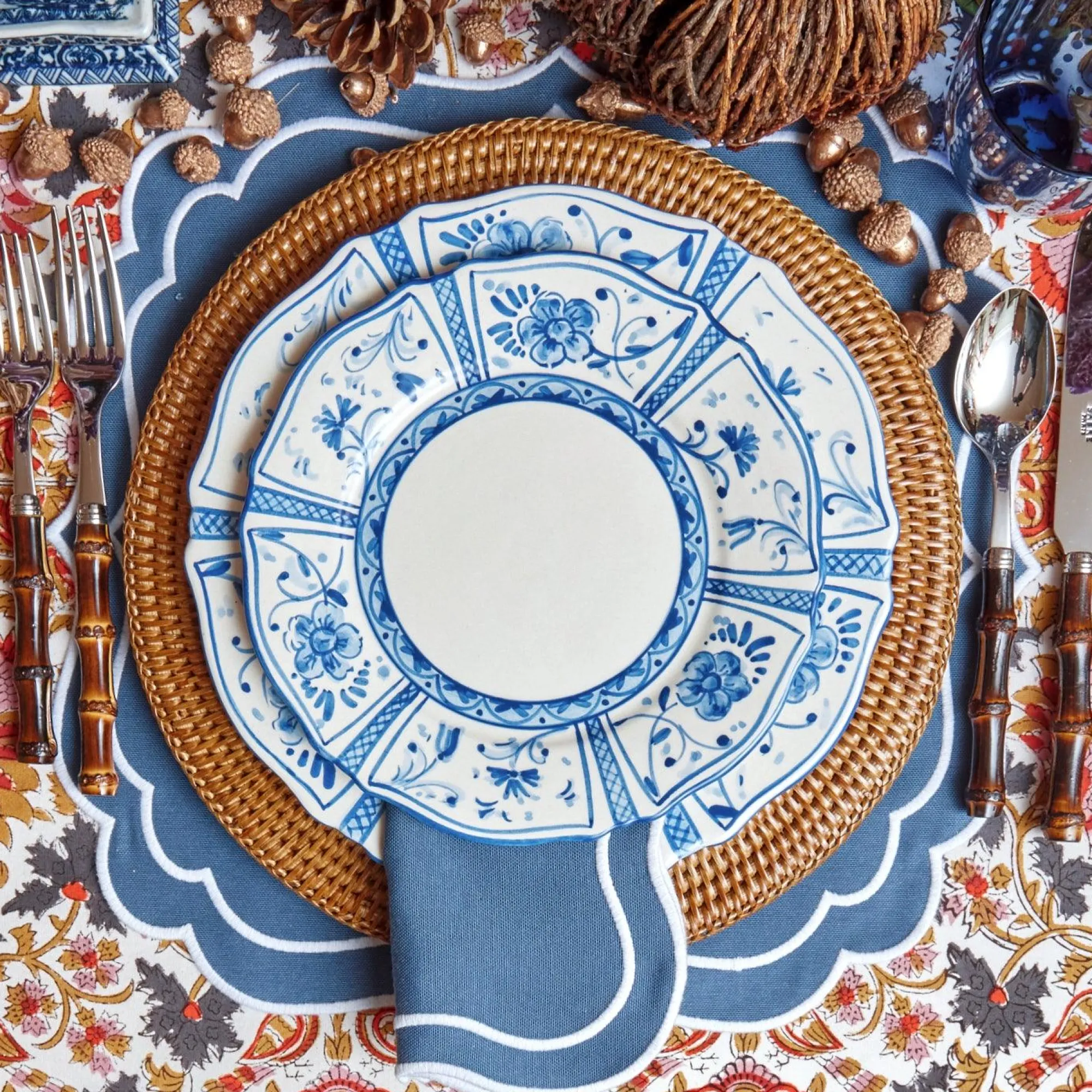 cadiz_hand_painted_starte_5.webp Store Cadiz Hand Painted Starter Plates (Set Of 4) Crockery Sets