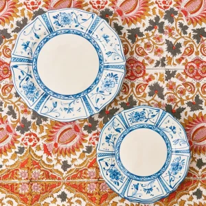 Store Cadiz Hand Painted Starter Plates (Set Of 4) Crockery Sets