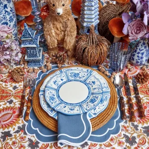 Store Cadiz Hand Painted Starter Plates (Set Of 4) Crockery Sets