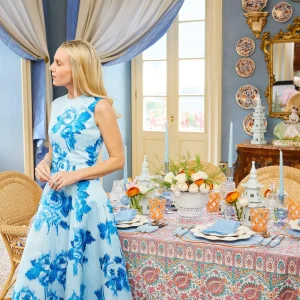 Store Camille Azure Candle Set (Blue) Candle Holders