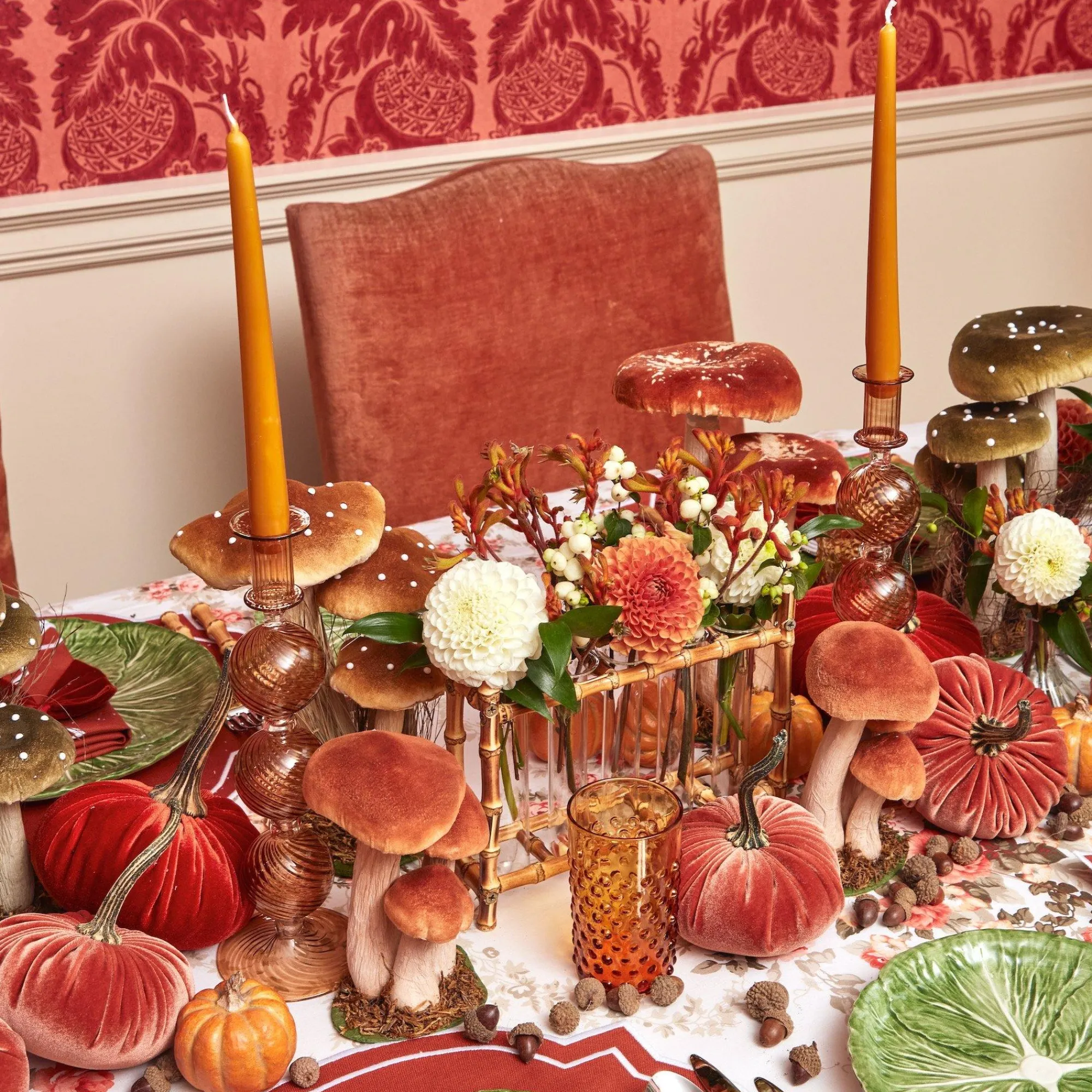 camille_chestnut_candle_h_22.webp Flash Sale Camille Chestnut Candle Holders (Pair) Candle Holders