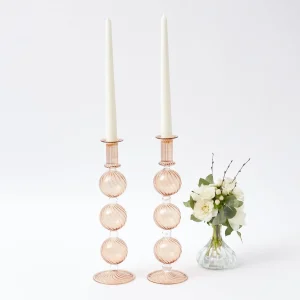 Flash Sale Camille Chestnut Candle Holders (Pair) Candle Holders