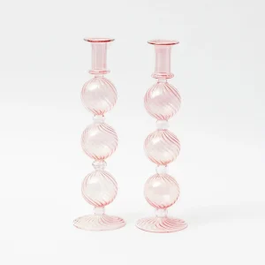 Best Camille Peony Candle Holder (Pair) Candle Holders