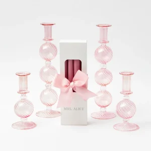 Fashion Camille Peony Candle Set Candle Holders