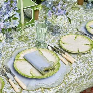 Store Capri Lettuce Dinner & Starter Plate (Set Of 8) Crockery Sets