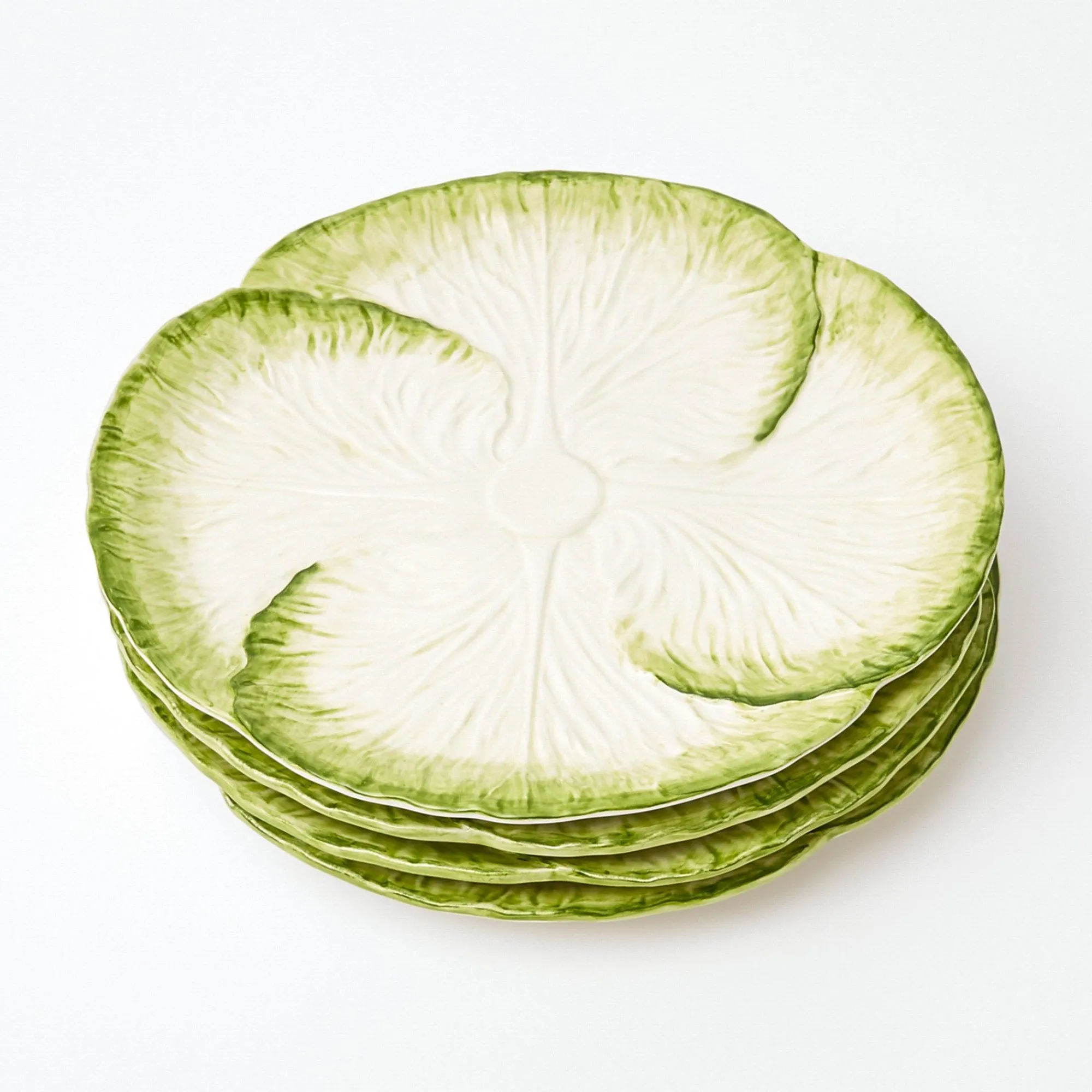 capri_lettuce_dinner__sta_6.webp Store Capri Lettuce Dinner & Starter Plate (Set Of 8) Lettuce Crockery