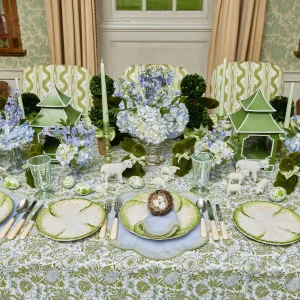 Hot Capri Lettuce Starter Plate (Set Of 4) Crockery Sets