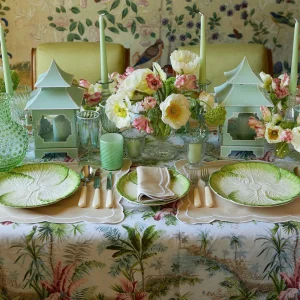 Hot Capri Lettuce Starter Plate (Set Of 4) Crockery Sets