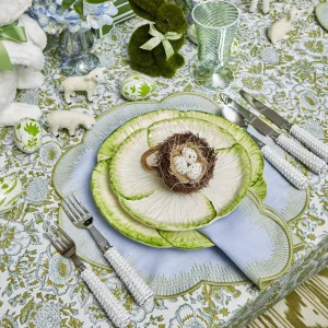 Hot Capri Lettuce Starter Plate (Set Of 4) Crockery Sets