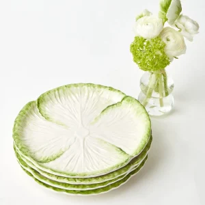 Hot Capri Lettuce Starter Plate (Set Of 4) Crockery Sets