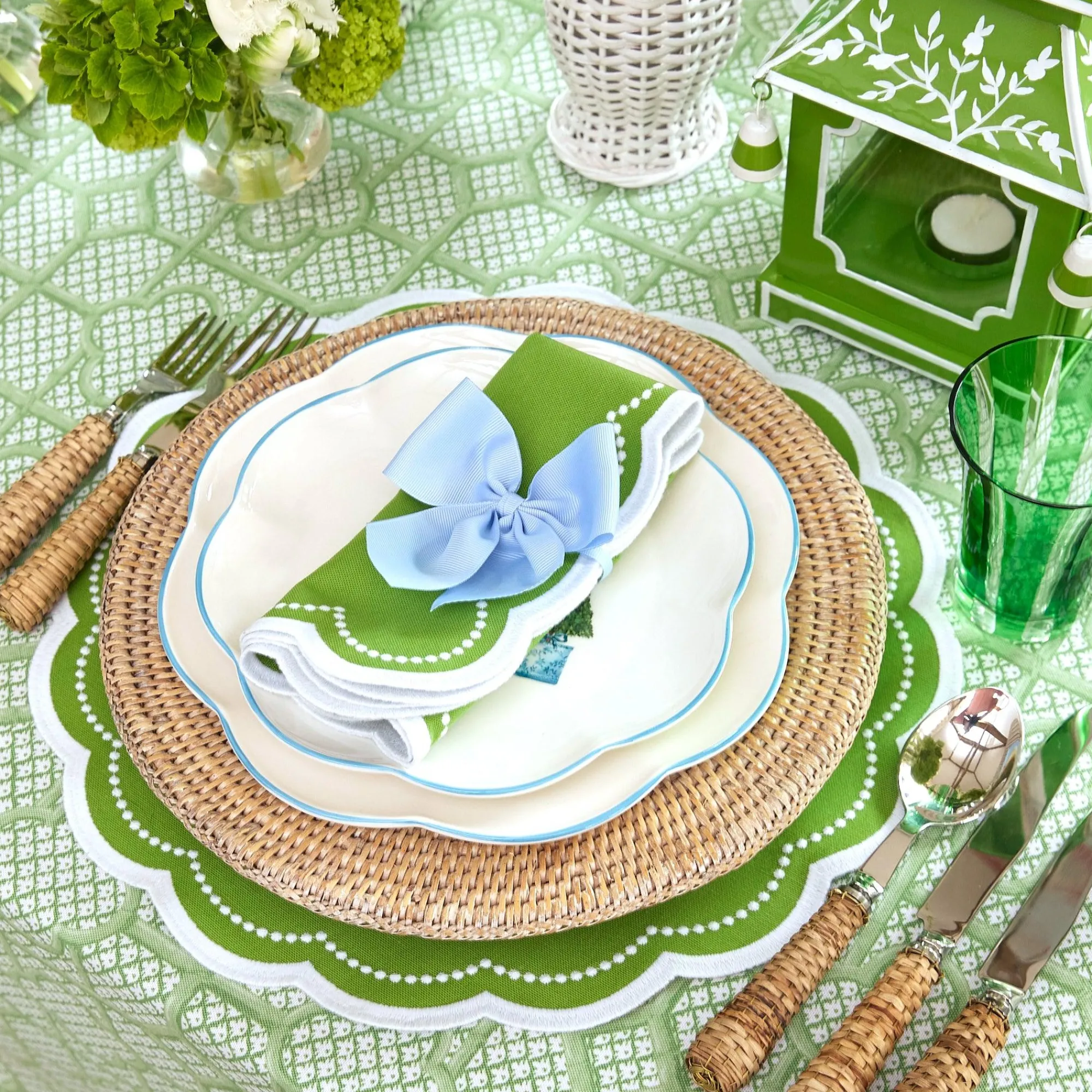 cecily_green_napkins_set__1.webp Cheap Cecily Green Napkins (Set Of 4) Napkins