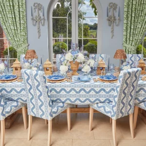 Shop Charlotte Blue Ikat Dining Chair Chairs