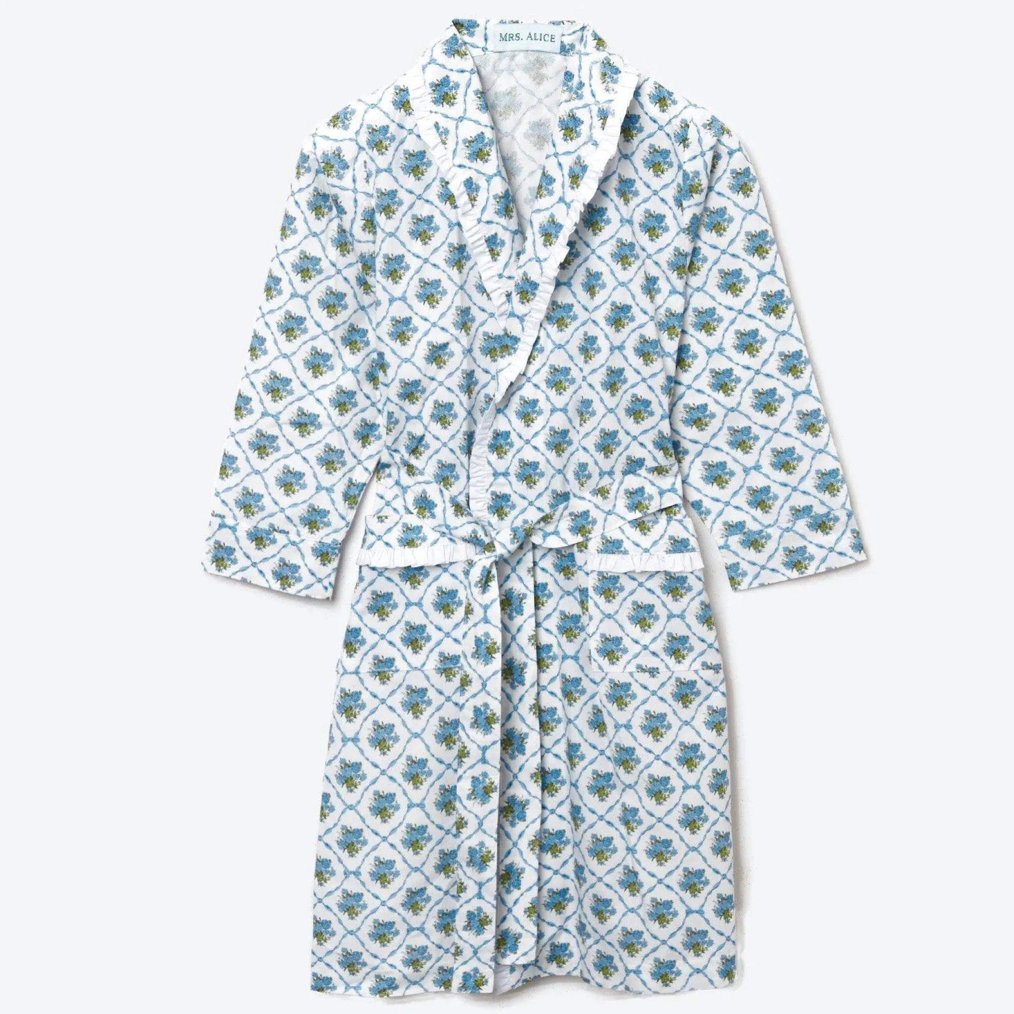 childrens_blue_bouquet_dr_0.webp Hot Children's Blue Bouquet Dressing Gown Women Alice Nightdresses