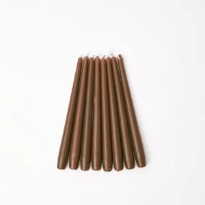 Clearance Chocolate Brown Candles (Set Of 8) Candles