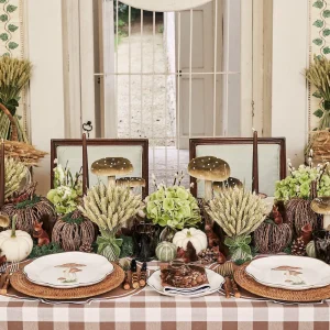 Discount Chocolate Gingham Tablecloth Tablecloths