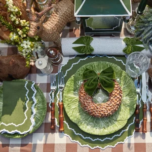 Discount Chocolate Gingham Tablecloth Tablecloths