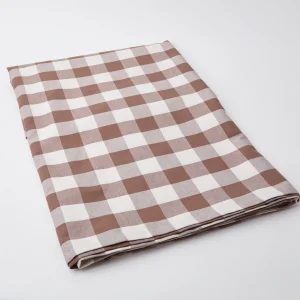 Discount Chocolate Gingham Tablecloth Tablecloths
