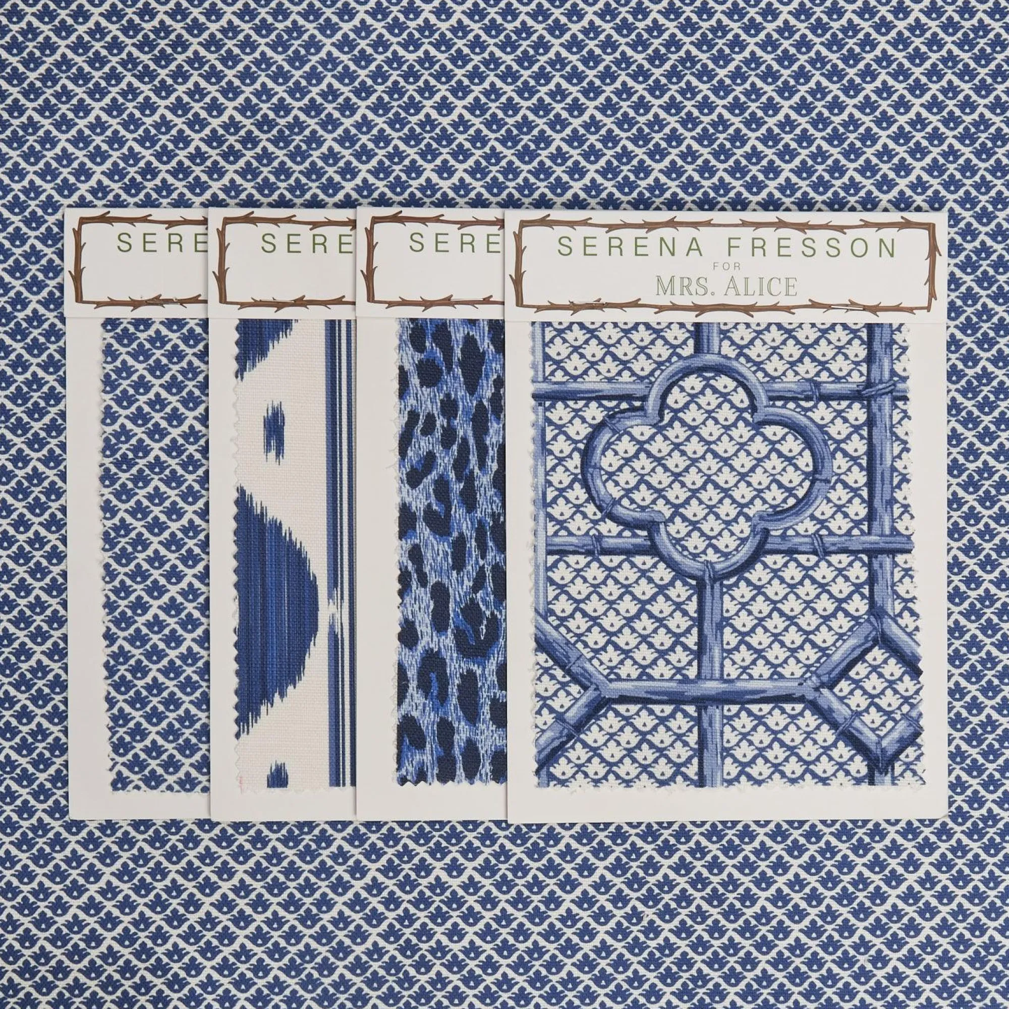 cobalt_blue_lotus_flower__3.webp Best Cobalt Blue Lotus Flower Fabric Serena Fresson Fabrics