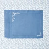 Discount Coral Blue Linen Placemats (Set Of 4) Placemats