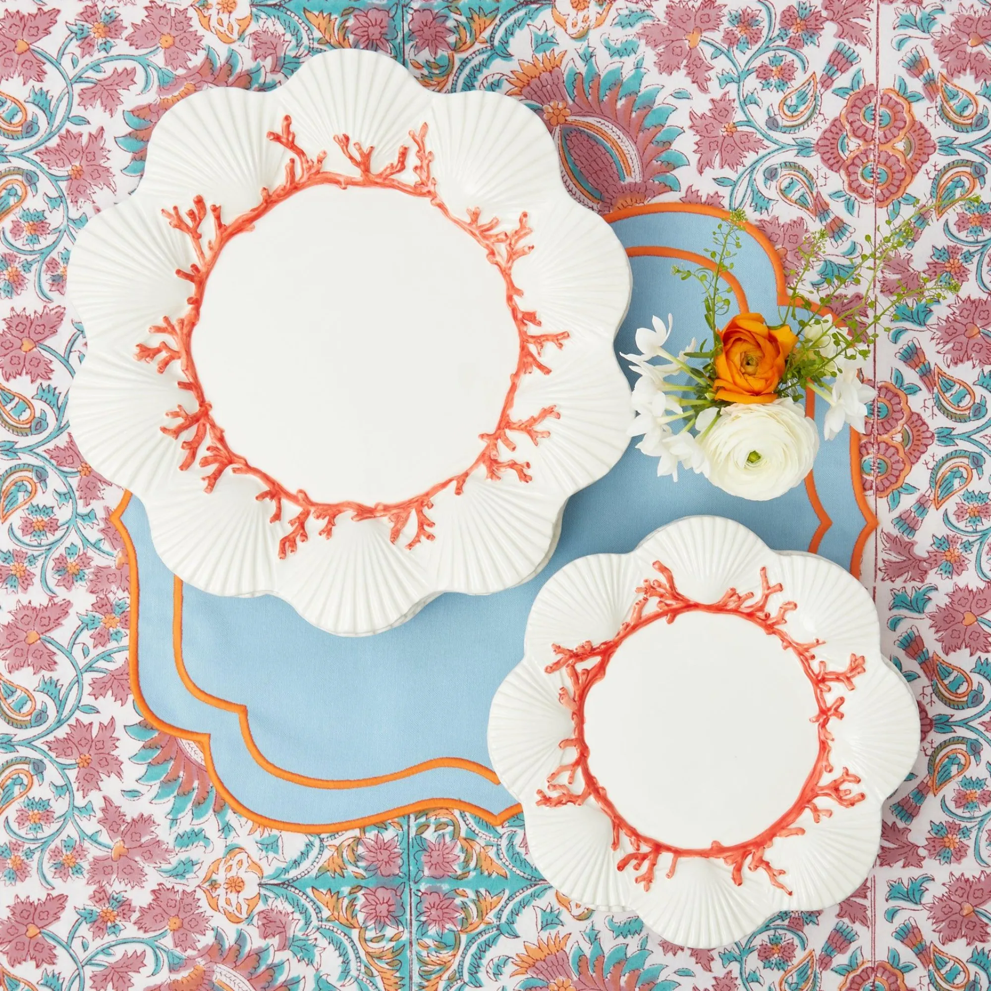 coral_dinner__starter_pla_4.webp Store Coral Dinner & Starter Plates (Set Of 8) Crockery Sets
