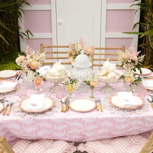 Fashion Coral Linen Napkins (Set Of 4) Napkins