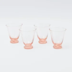 Discount Coral Tulip Water Glass (Set Of 4) Glasses