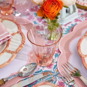 Discount Coral Tulip Water Glass (Set Of 4) Glasses