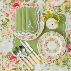 Discount Dahlia Garland Dinner & Starter Plates (Set Of 8) Starter Plates