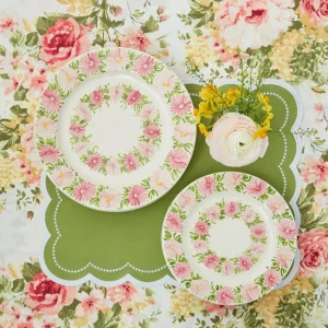 Flash Sale Dahlia Garland Dinner & Starter Plates (Set Of 8) Dinner Plates