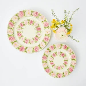 Store Dahlia Garland Dinner & Starter Plates (Set Of 8) Crockery Sets