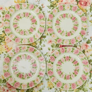 Clearance Dahlia Garland Dinner Plate (Set Of 4) Crockery Sets