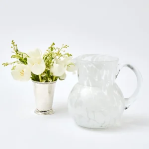 Fashion Dappled White Glasses & Jug Set Glassware Sets