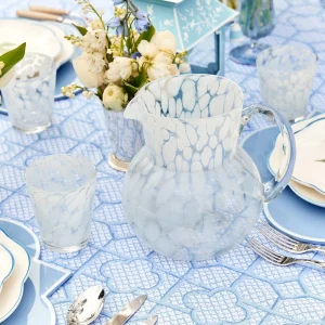 New Dappled White Glasses & Jug Set Jugs