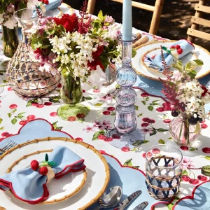 Outlet Delphine Blue Candle Holders (Pair) Candle Holders