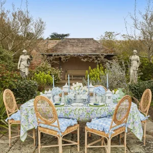 Outlet Delphine Blue Candle Holders (Pair) Candle Holders