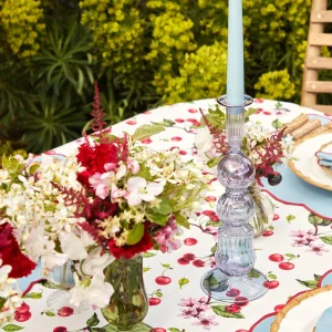 Outlet Delphine Blue Candle Holders (Pair) Candle Holders