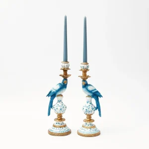 Outlet Dusty Blue Candles (Set Of 8) Candles