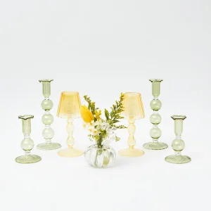 Fashion Eden Green & Yellow Candlescape Candle Holders