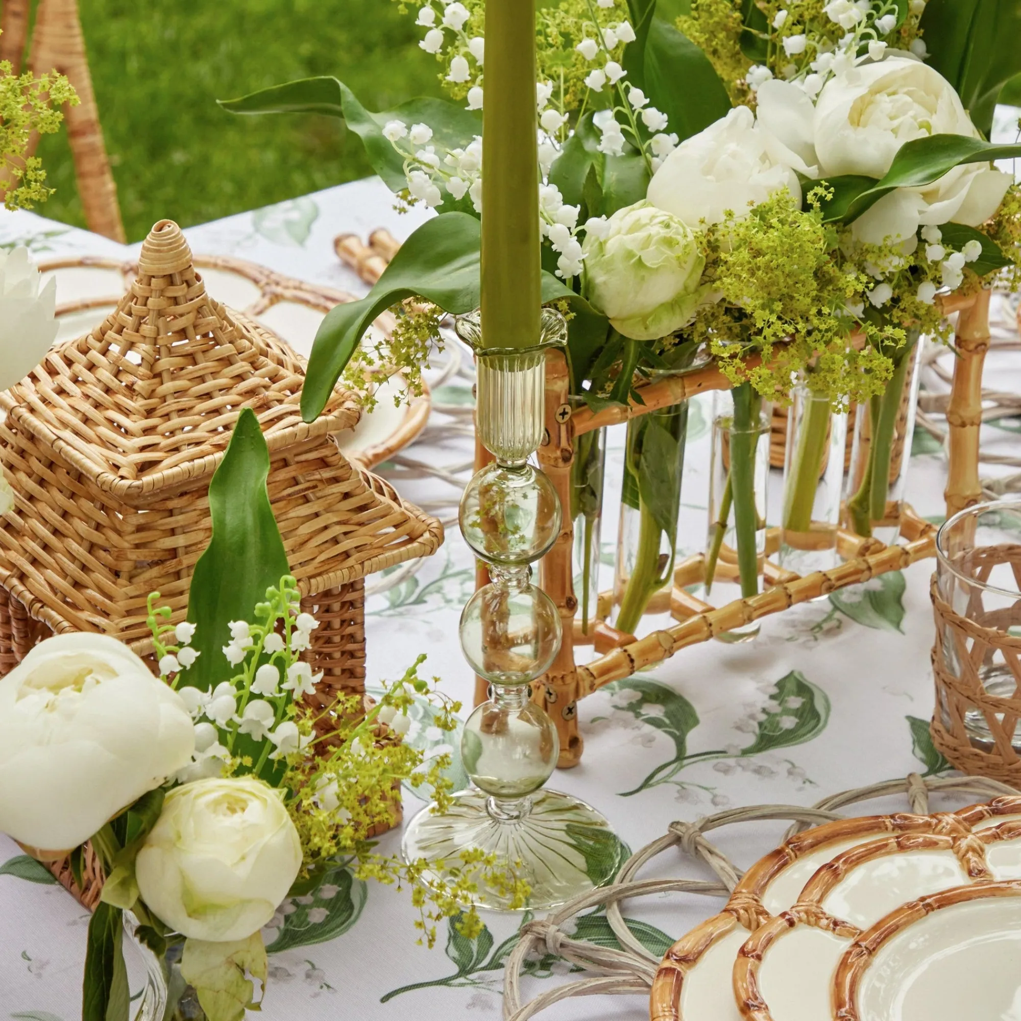 eden_green_fluted_candle__6.webp Store Eden Green Fluted Candle Holders (Pair) Candle Holders