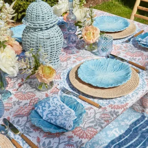 Online Edie Blue Coral Napkins (Set Of 4) Napkins