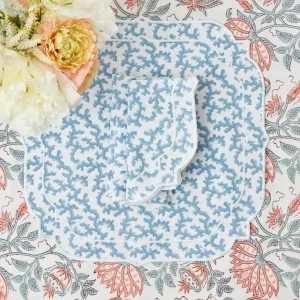Online Edie Blue Coral Napkins (Set Of 4) Napkins