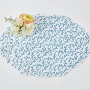 Hot Edie Blue Coral Placemats (Set Of 4) Placemats