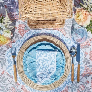 Hot Edie Blue Coral Placemats (Set Of 4) Placemats