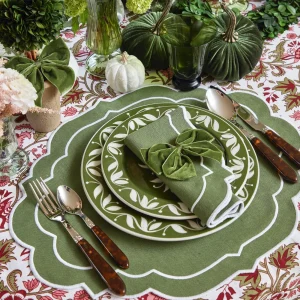 Fashion Edie Moss Green Napkins (Set Of 4) Napkins