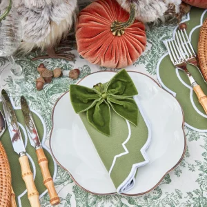 Fashion Edie Moss Green Napkins (Set Of 4) Napkins