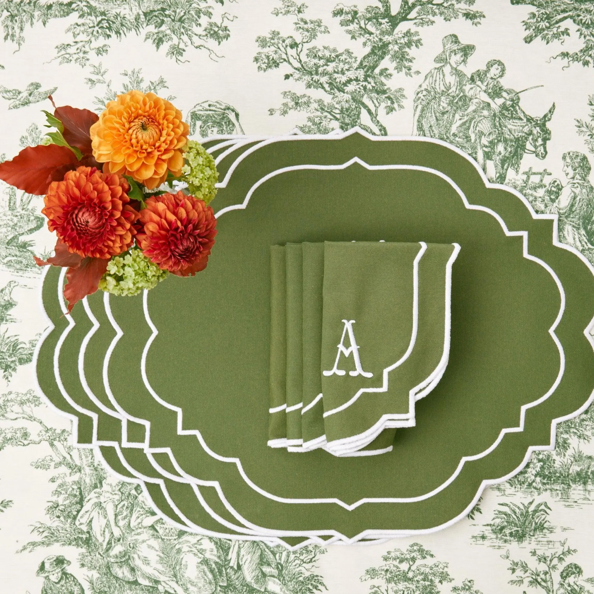 edie_moss_green_napkins_s_6.webp Fashion Edie Moss Green Napkins (Set Of 4) Napkins