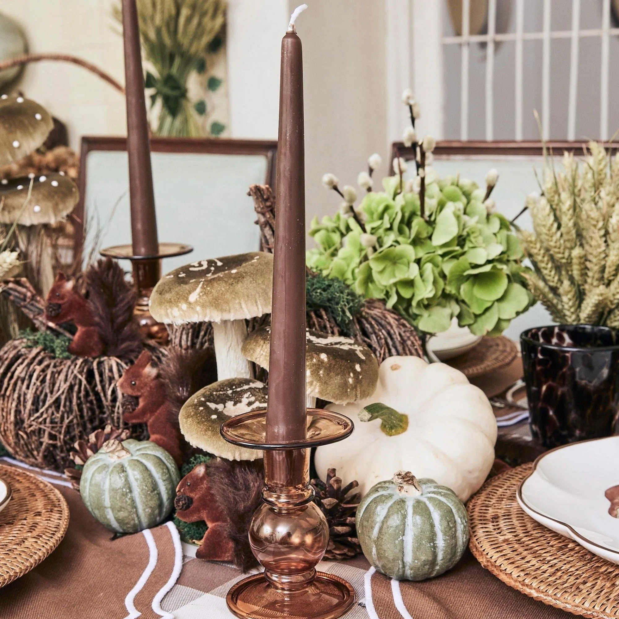 elise_small_amber_candle__5.webp Fashion Elise Small Amber Candle Holder (Pair) Candle Holders